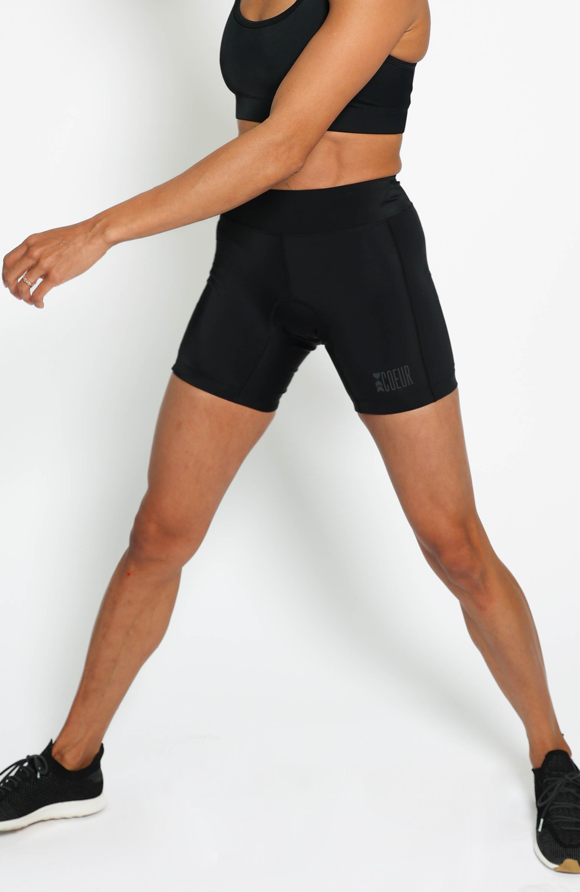 Petite Fit Seamless Contrast Gym Shorts