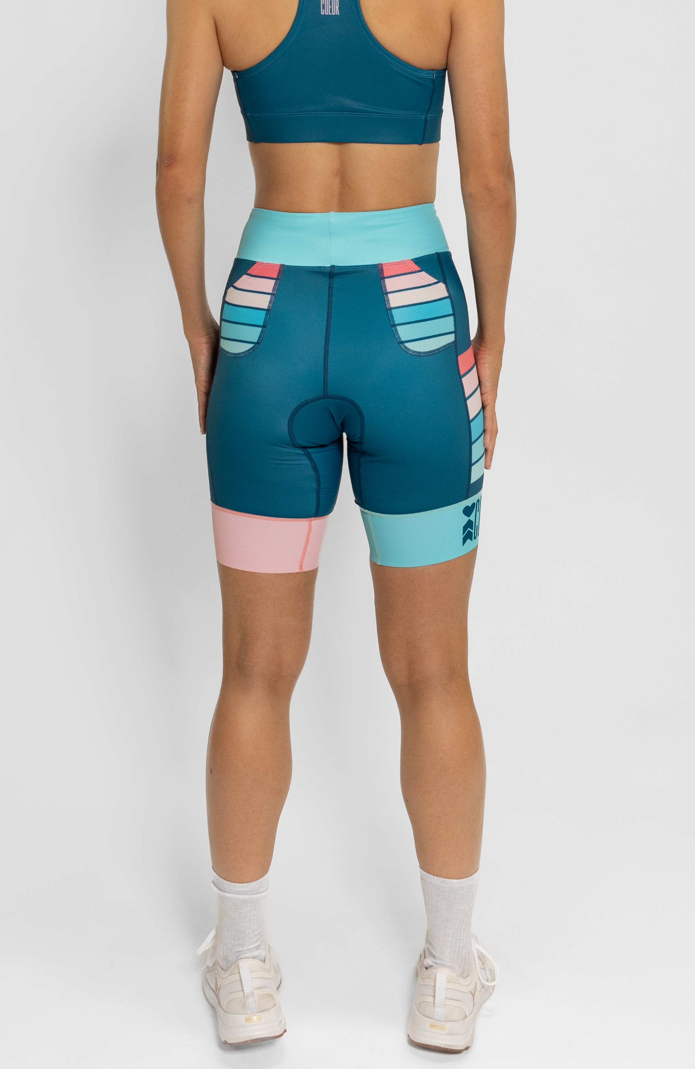 Coeur Sports 8 Inch Powerband Tri Short PRESALE! USA 24 8" Triathlon Shorts