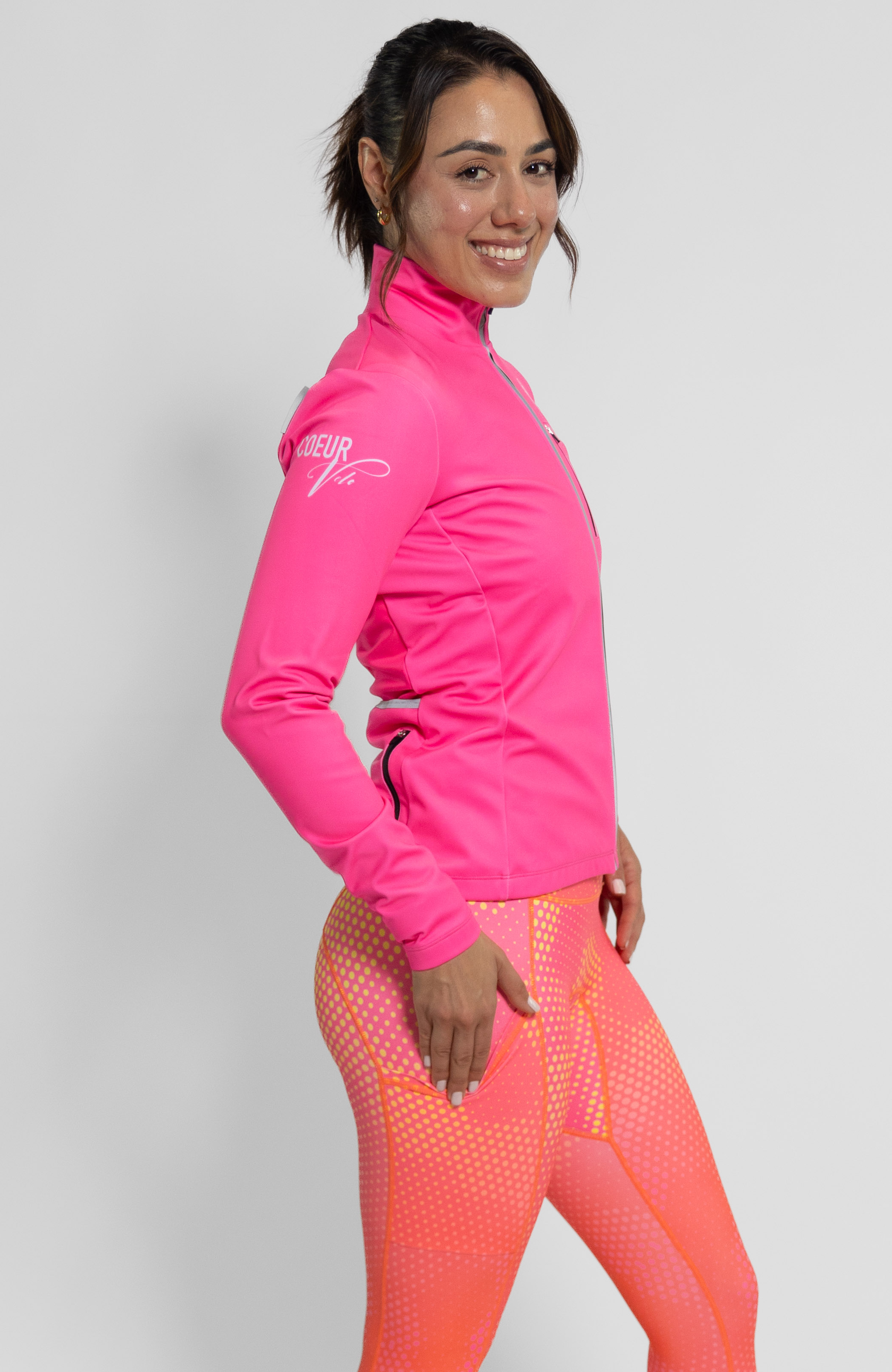 Coeur Sports Cycling Jacket Bubblegum Thermal Jacket