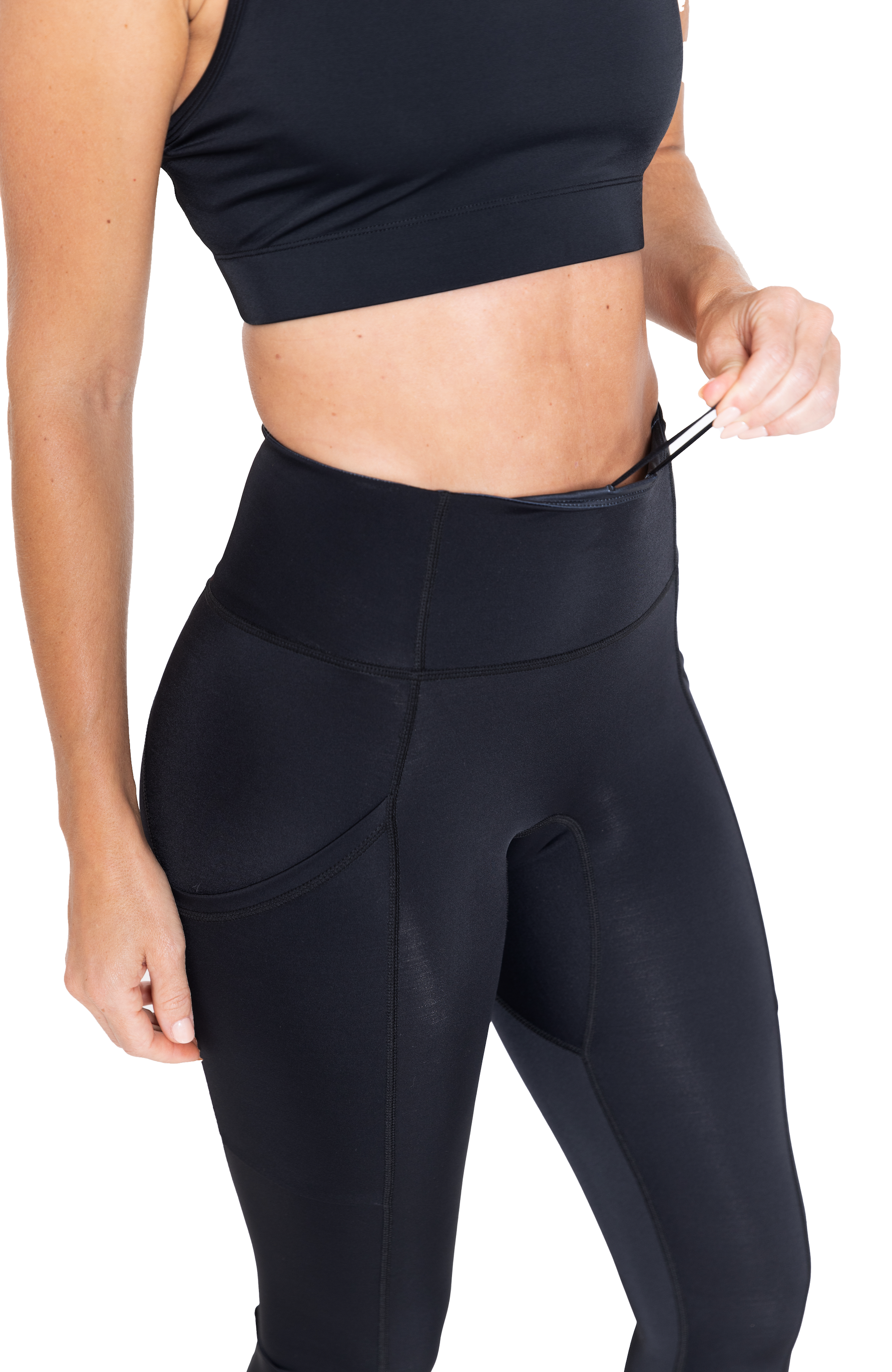CompressionZ High Waisted Women's Leggings with Pockets - Plus Size Compression  Pants Yoga Running Gym & Fitness (Black W/Pockets, XS) : :  Clothing, Shoes & Accessories
