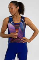 Coeur Sports Sleeved Tri Suit NEW: Full Zip Sleeveless Triathlon Suit in Flow State