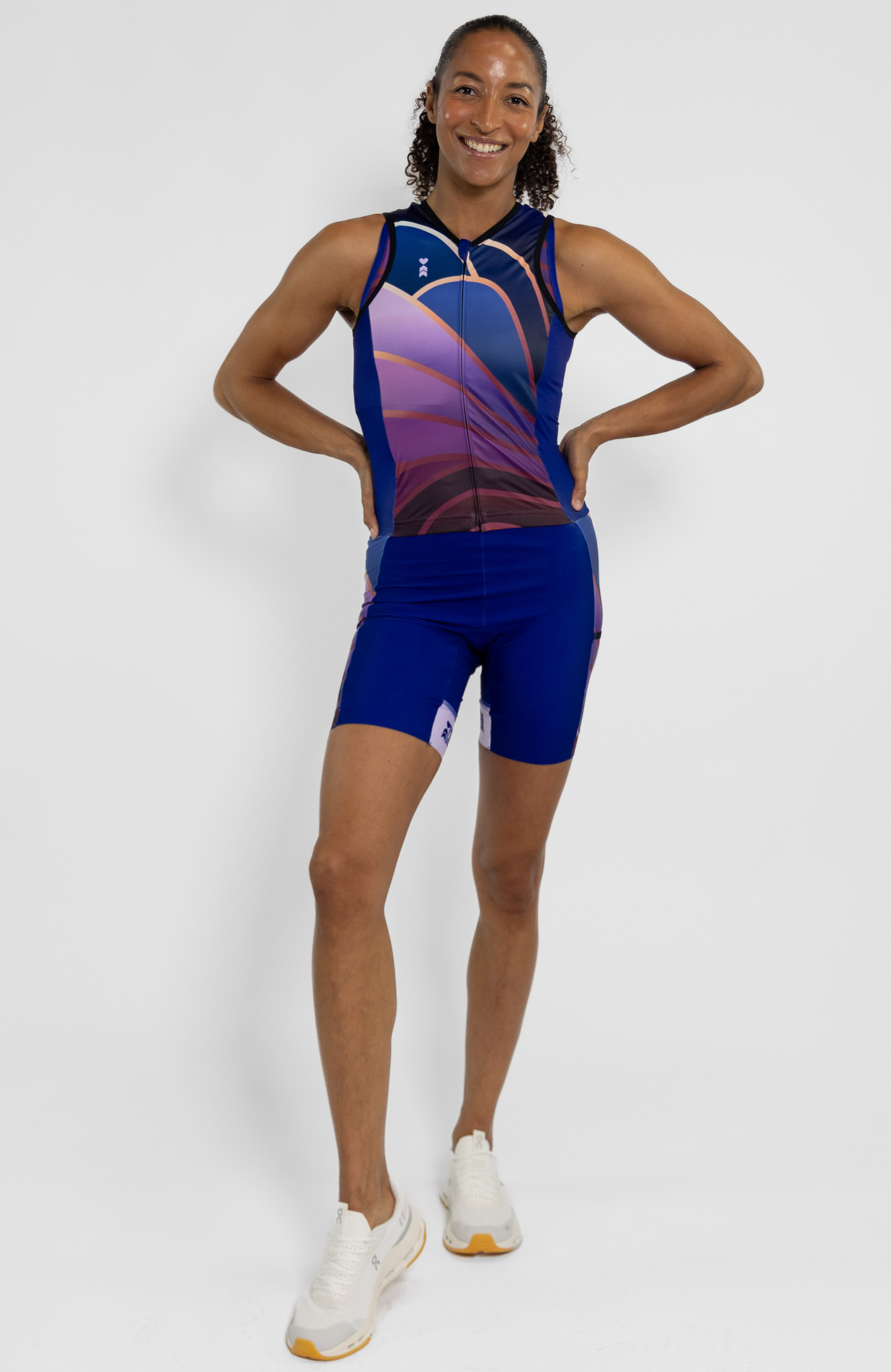 Coeur Sports Sleeved Tri Suit NEW: Full Zip Sleeveless Triathlon Suit in Flow State