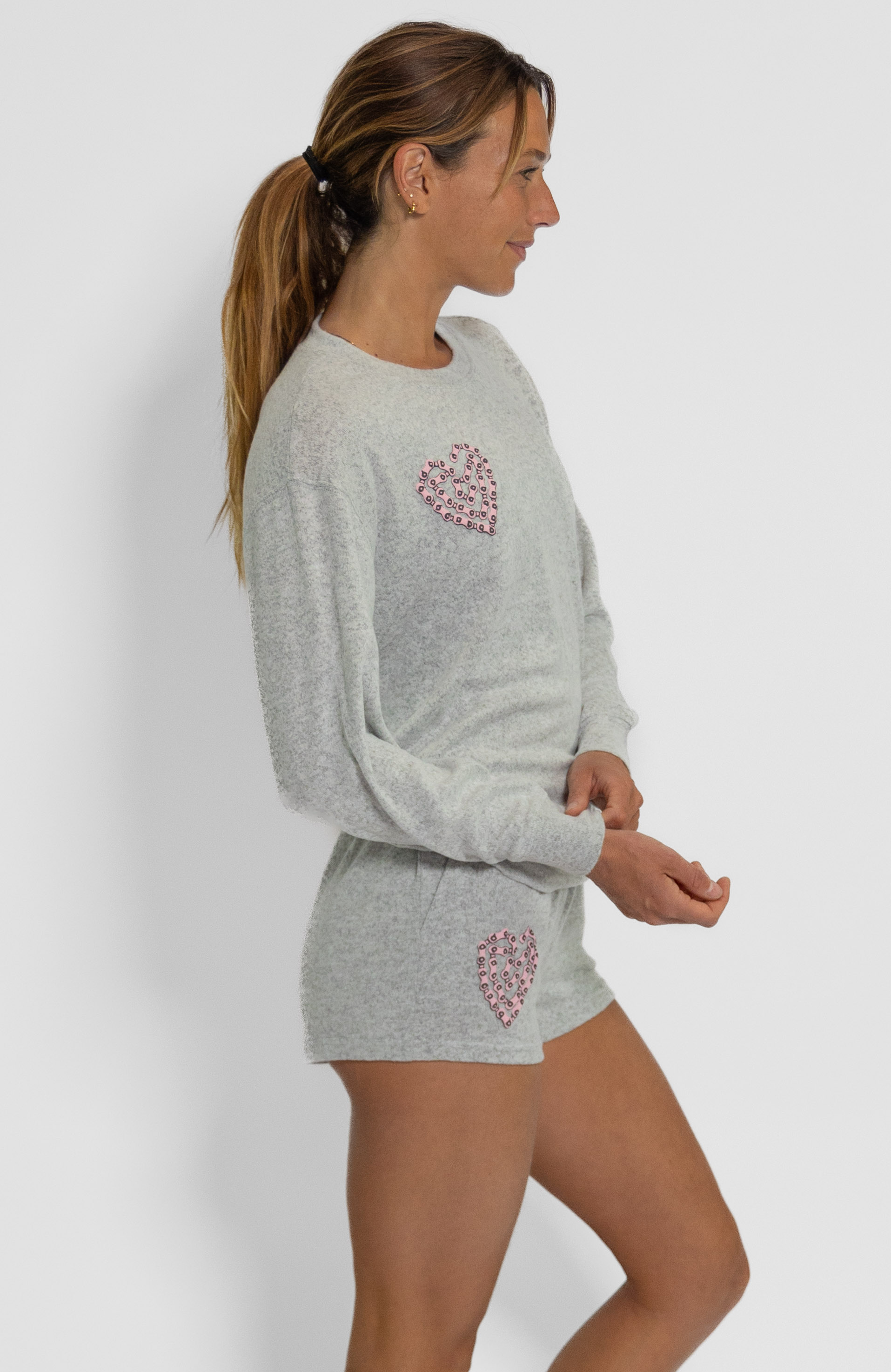 Coeur Sports Sweatshirt Coeur x Nuzzle Chain Heart Luxe Pullover