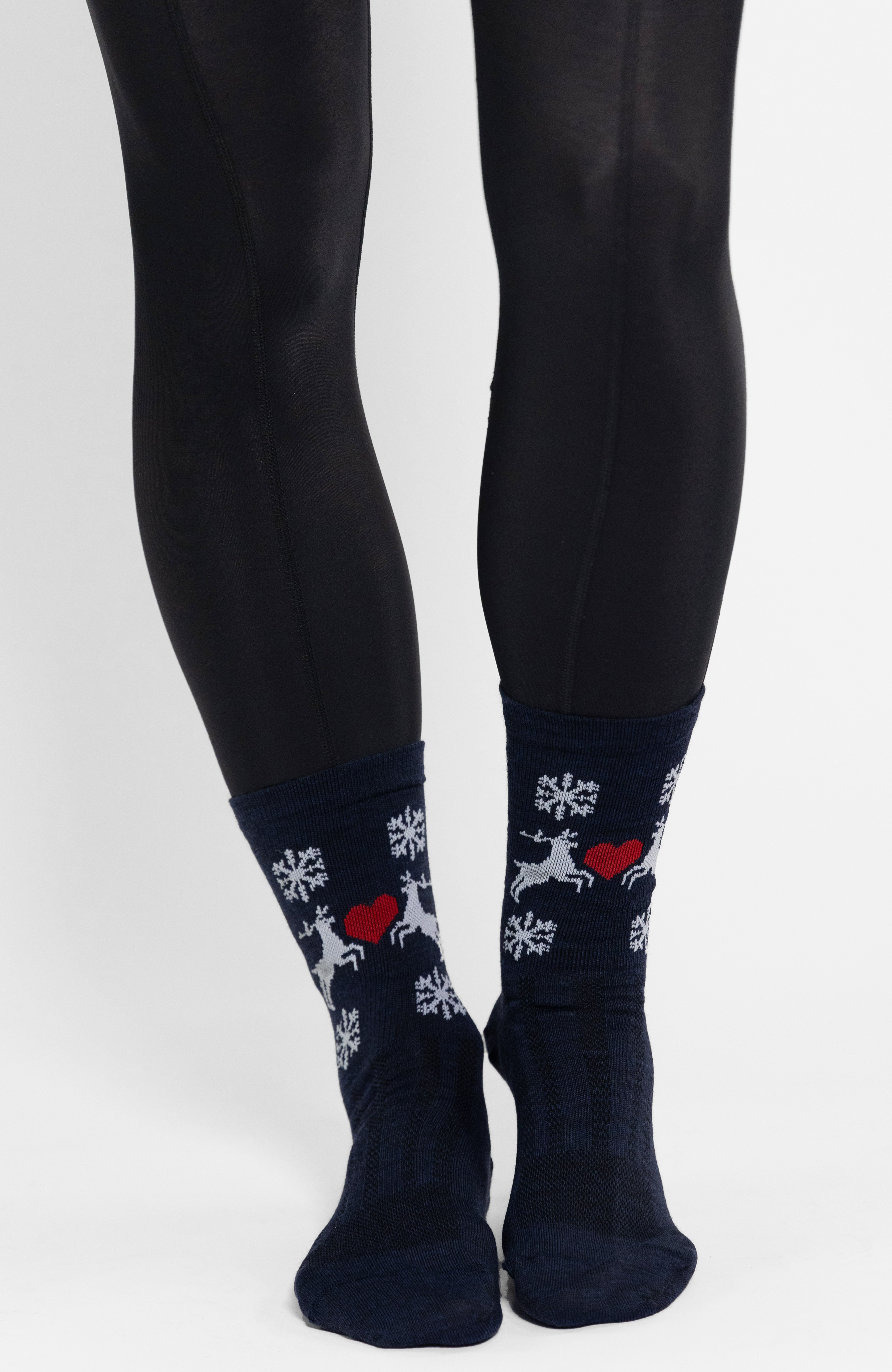 Coeur Sports Wool Socks ONE SIZE / Blue Holiday Wool Sock