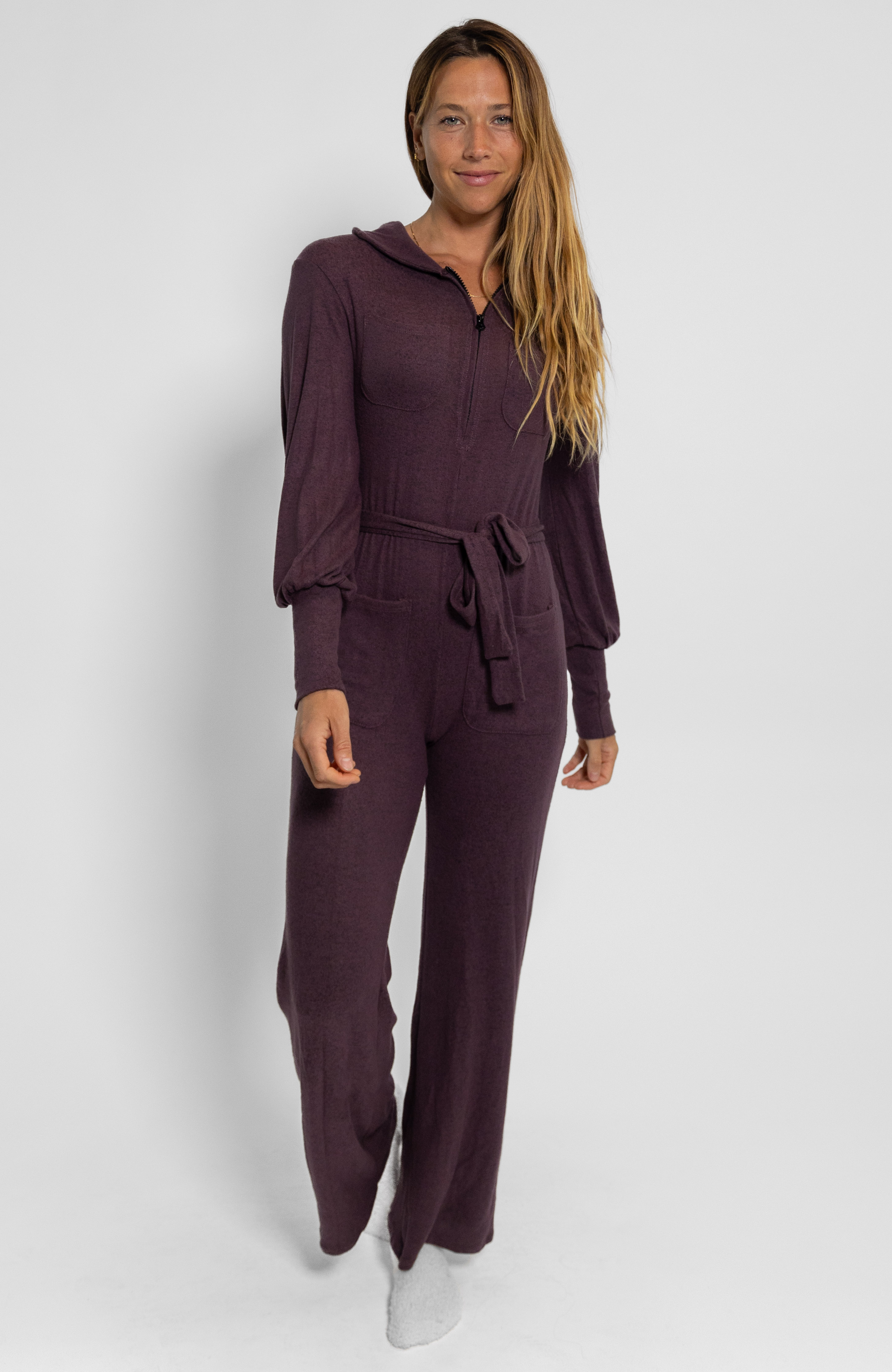 Nuzzle Clothing Winnie Jumpsuit Winnie Jumpsuit - Plum